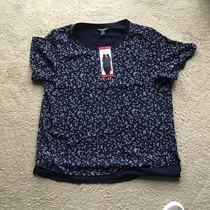 Hilary Radley Women's Short Sleeve Blouse